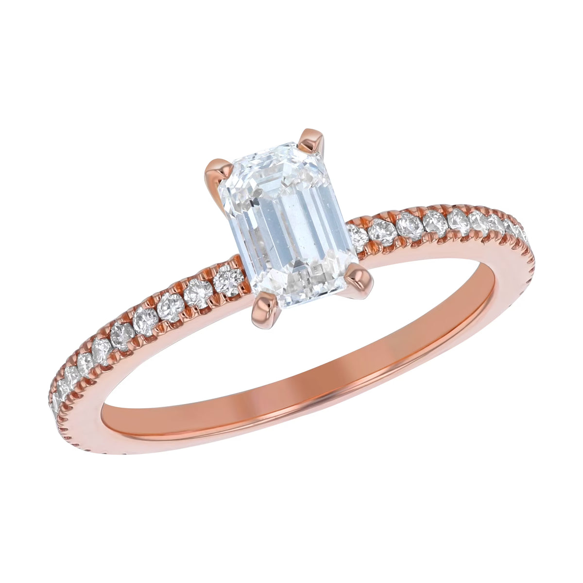 Emerald-cut Diamond Engagement Ring W769817