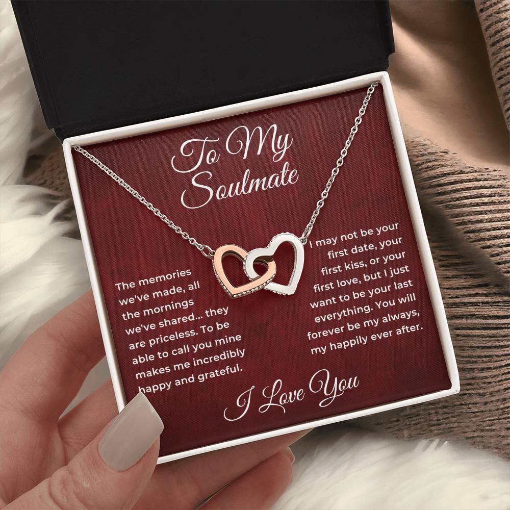 Interlocking Hearts Pendant Necklace I722379