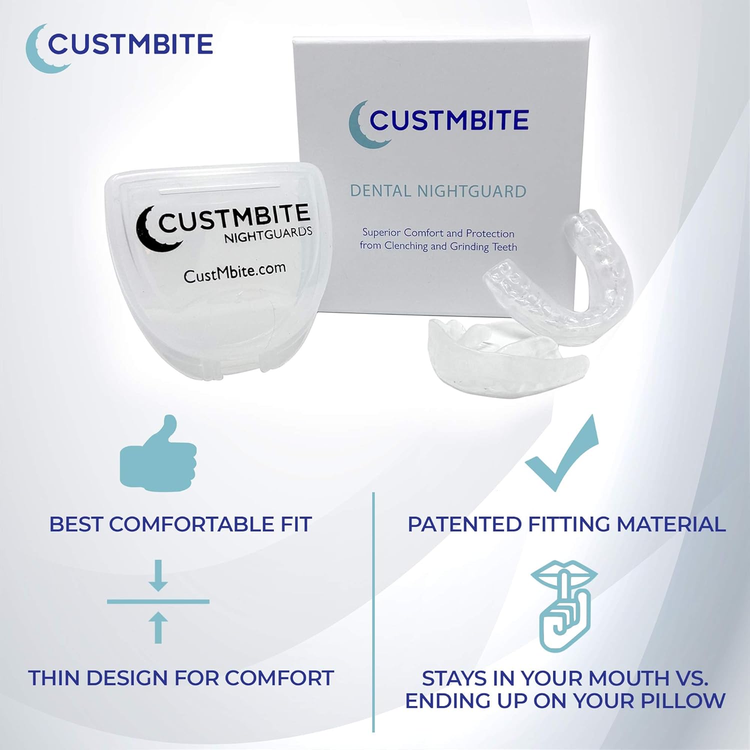 Clear Nightguard for Teeth Grinding, 2 Pack J55079