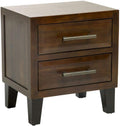 Natural Stain Acacia Wood One Drawer End Table I3820