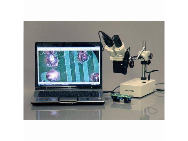 10x & 15X Widefield Stereo Microscope with Boom Arm Stand J2411