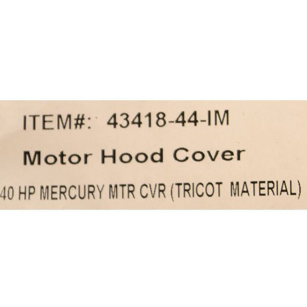 Black Boat Motor Hood Cover D7259