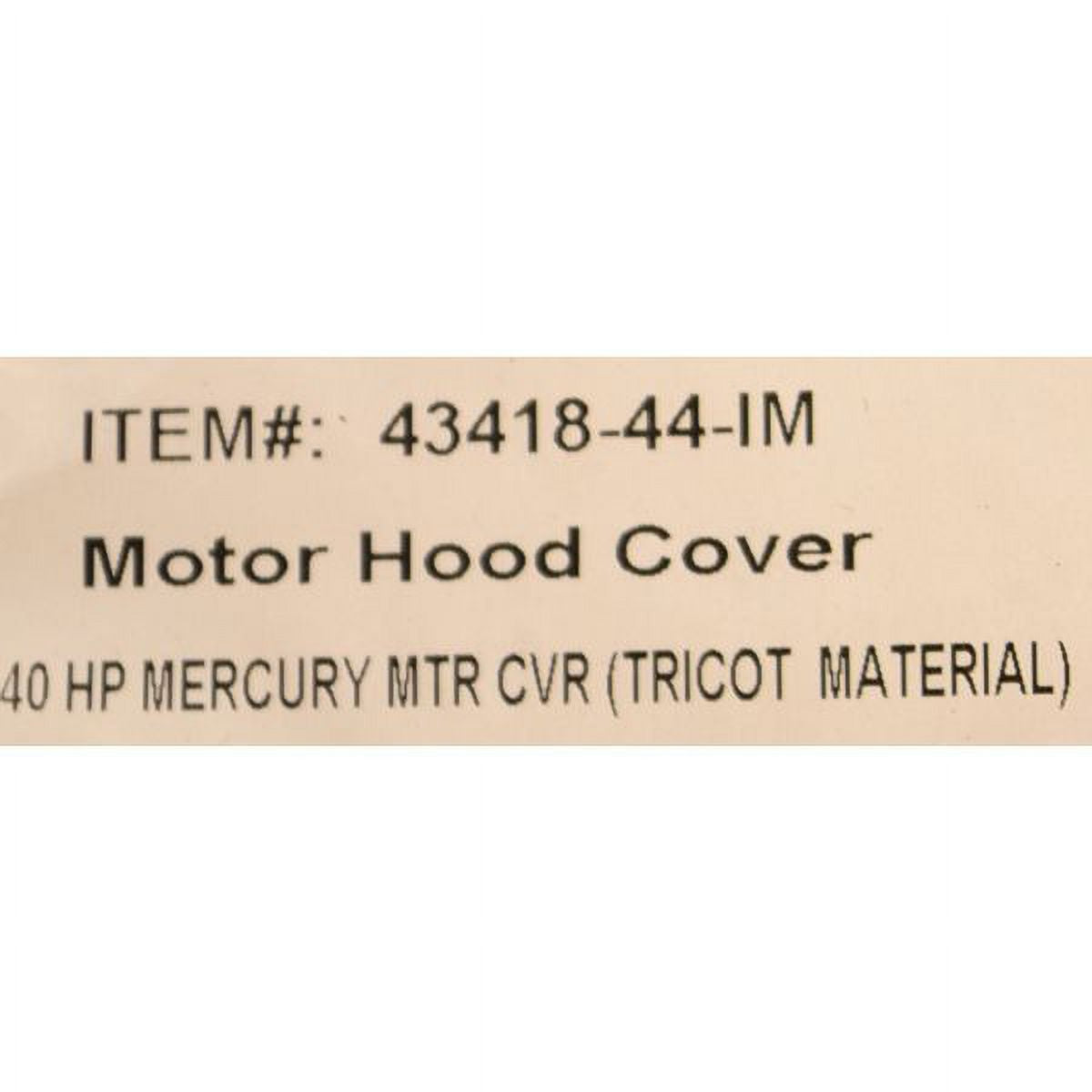 Black Boat Motor Hood Cover D7259