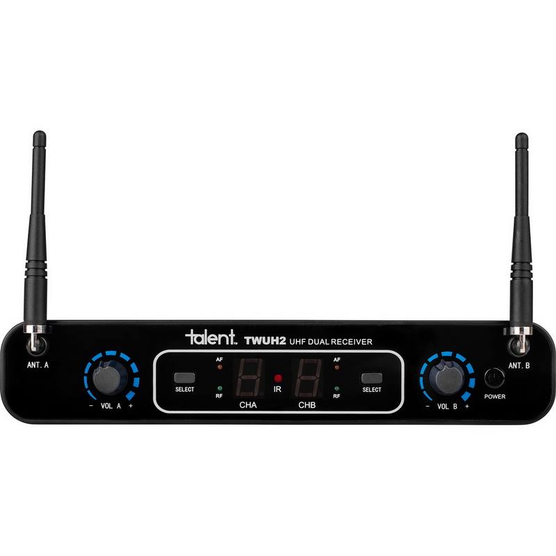 Wireless UHF Dual Handheld Microphone System P4972