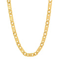 14k Yellow Gold Plated Mariner Choker Chain Necklace, 16 inches B959581