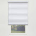 White Cordless PVC Faux Wood Blind 51.25 in. W x 48 in. L B982