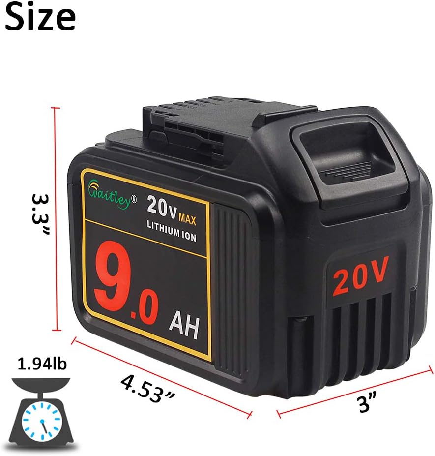 20V MAX 9.0Ah Lithium Ion Battery Pack of 2 I2104