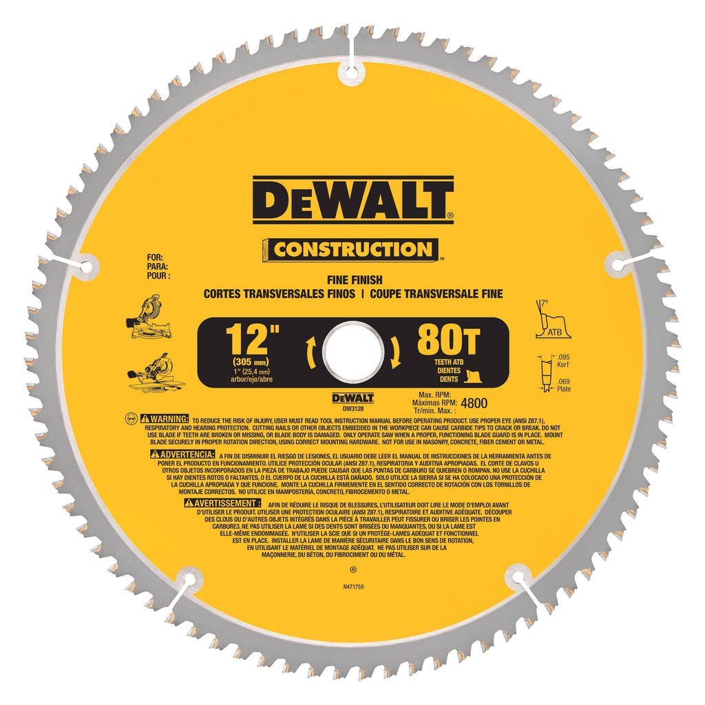 12in Circular Saw Blade F123