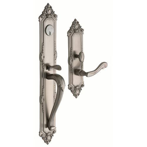 Satin Chrome Single Cylinder Mortise Handleset Trim U126475