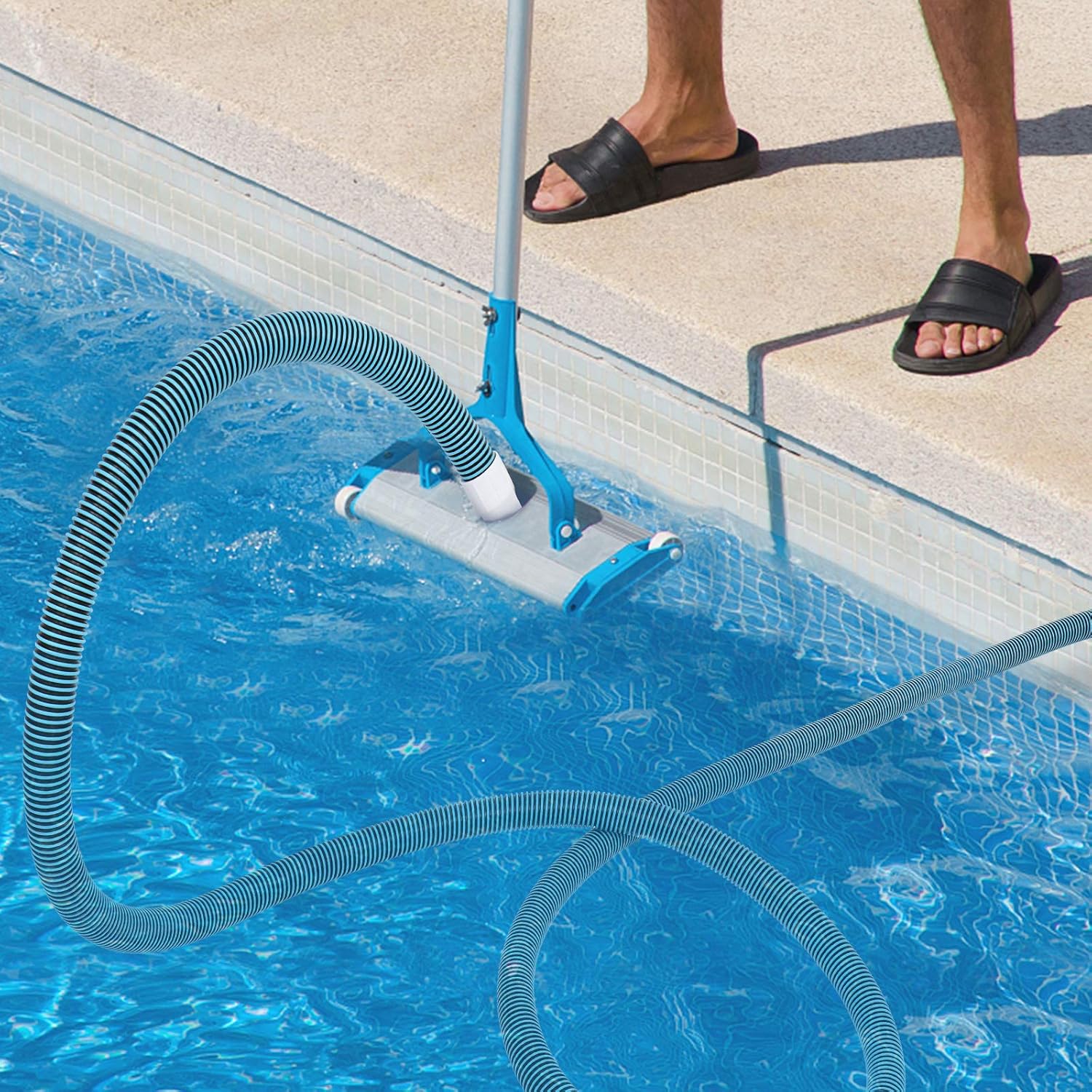 Blue Pack of 2 Swimming Pool Vacuum Hose F95444