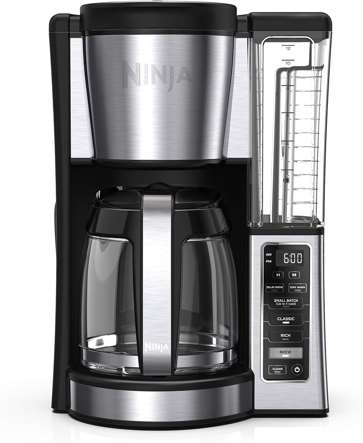 12-cup Glass Carafe Programmable Brewer, Black and Stainless Steel G4350