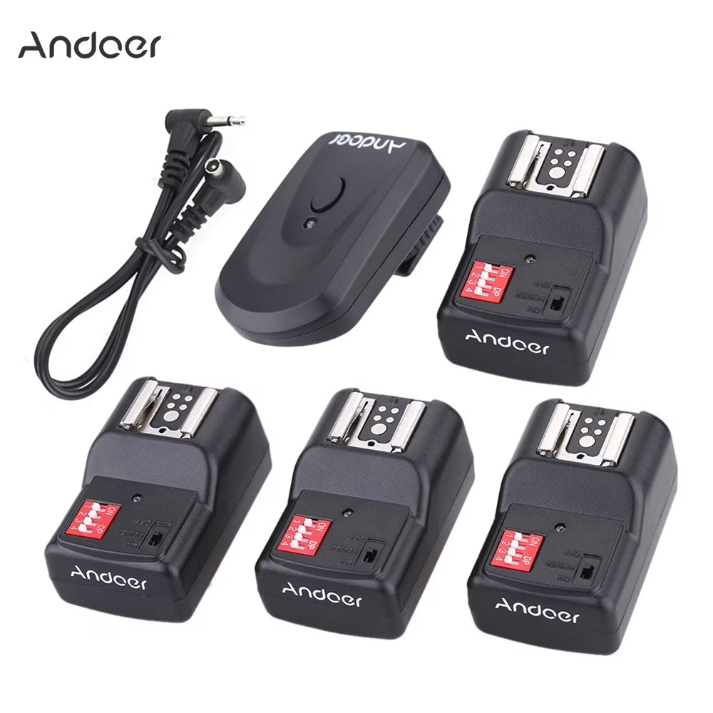 16 Channel Wireless Flash Trigger Set 4 Receivers A336842