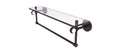 Antique Bronze Glass Shelf with Towel Bar C547738