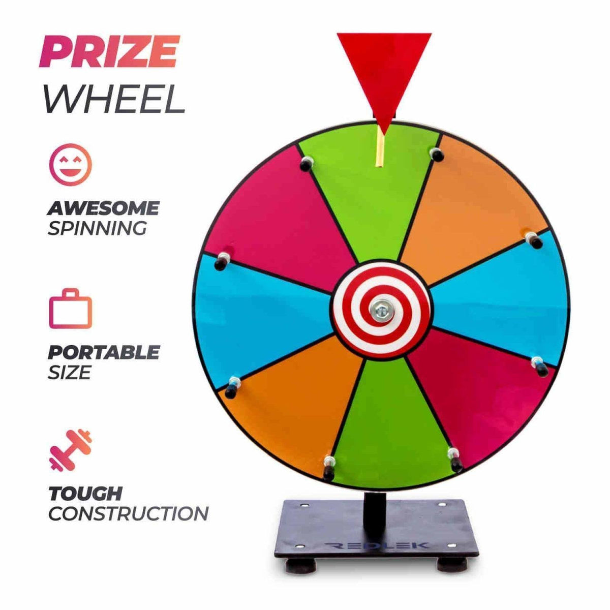 24x22 Color Prize Wheel with Folding Tripod Floor Stand B407