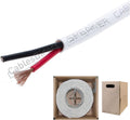 500ft White 14AWG 2 Conductor Speaker Cable D450