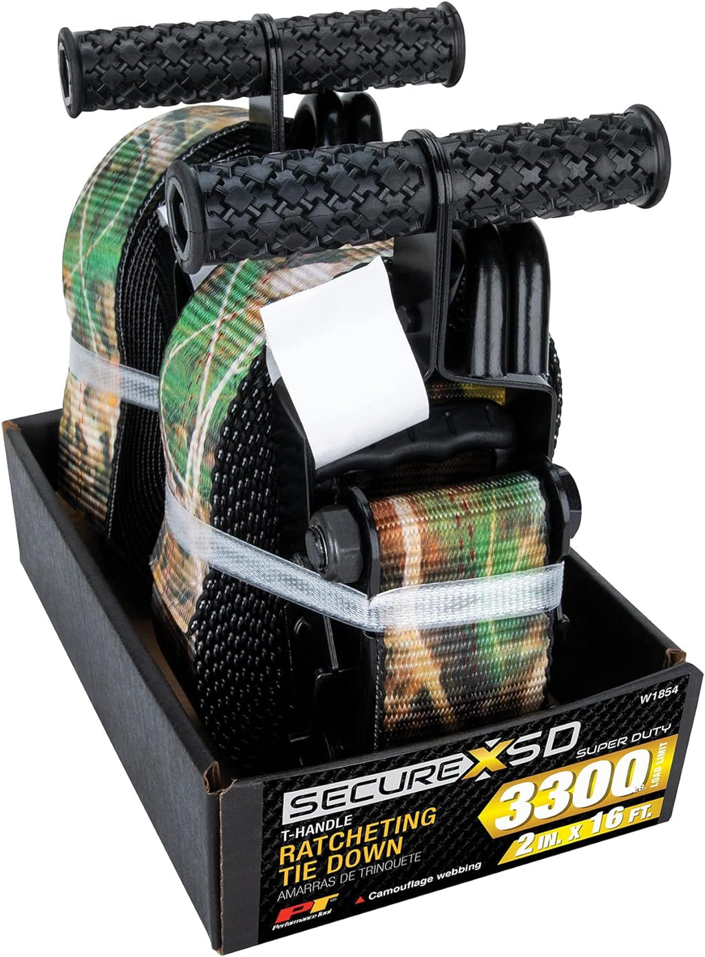 2-Inch X 16' Camo Ratchet Tie Down Strap U896