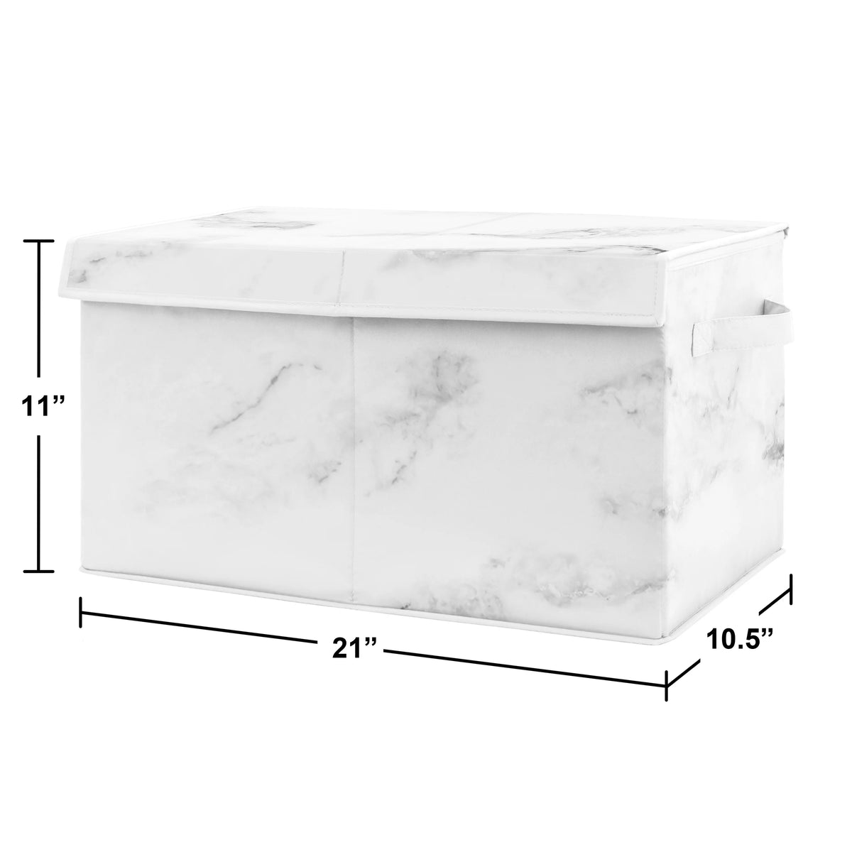 Marble Black and White Storage Fabric Toy Box P31036