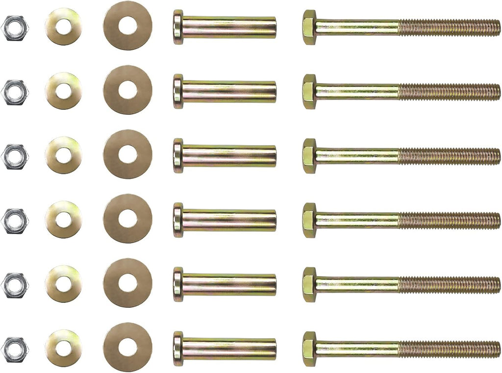 Pack of 6 Black Mower Anti Scalp Deck Wheel Y838