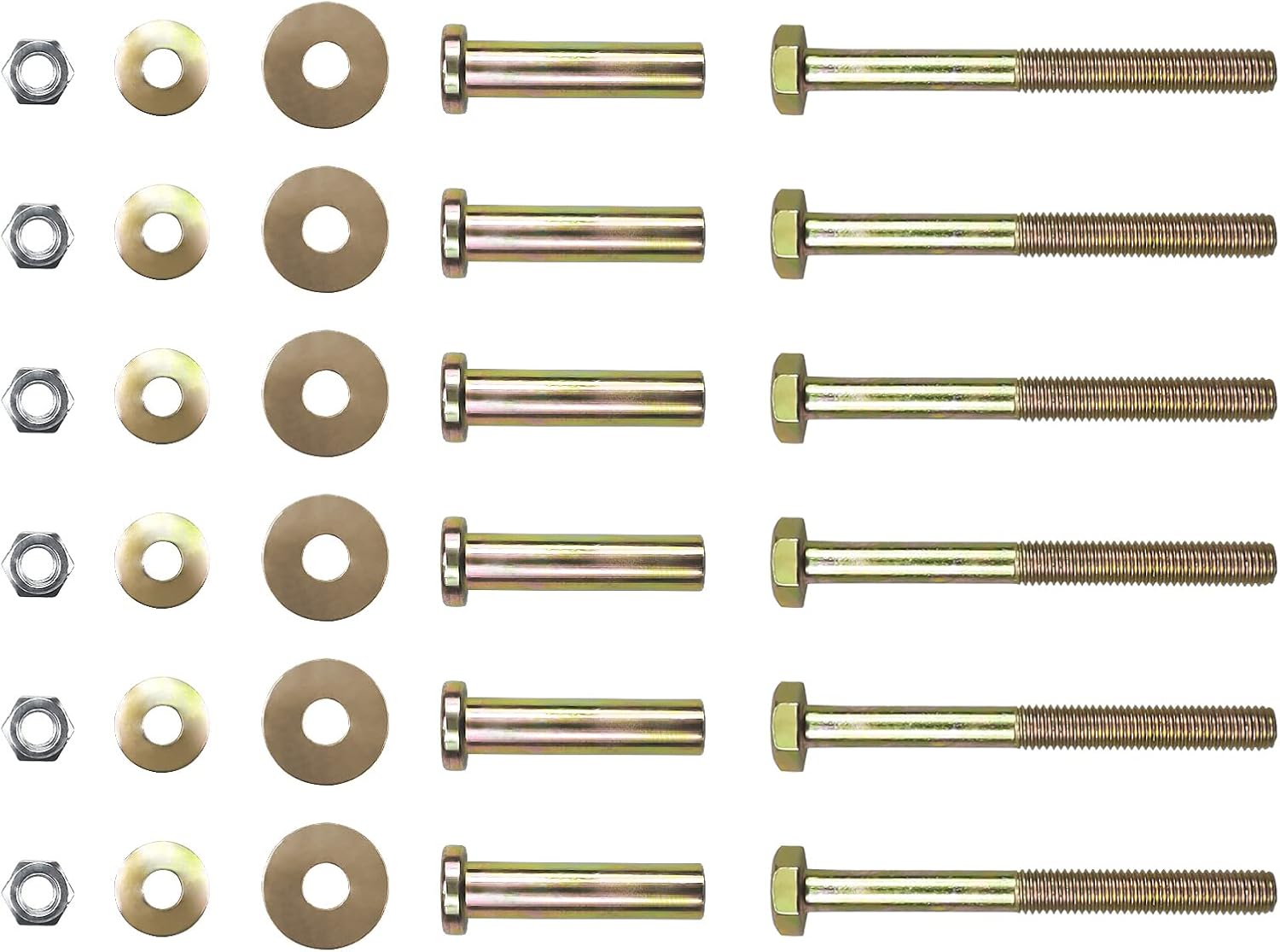 Pack of 6 Black Mower Anti Scalp Deck Wheel Y838