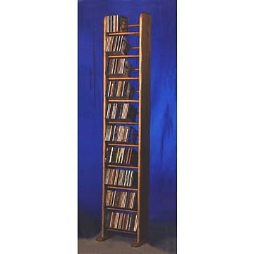 Natural Backless Dowel Multimedia Storage Rack T699392
