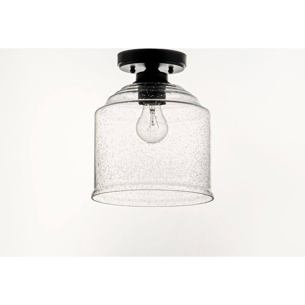 Black Semi-Flush Mount Light K54677