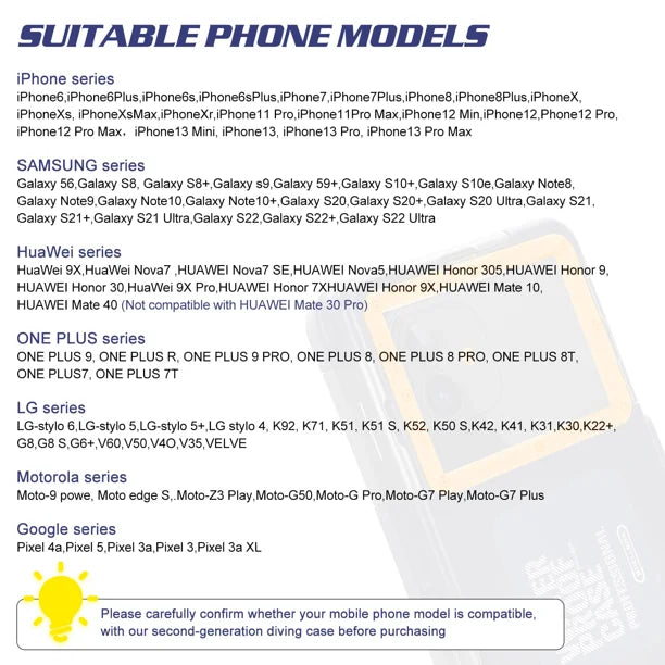Waterproof Protective Case for Phones Up to 6.9 Inch Z65379