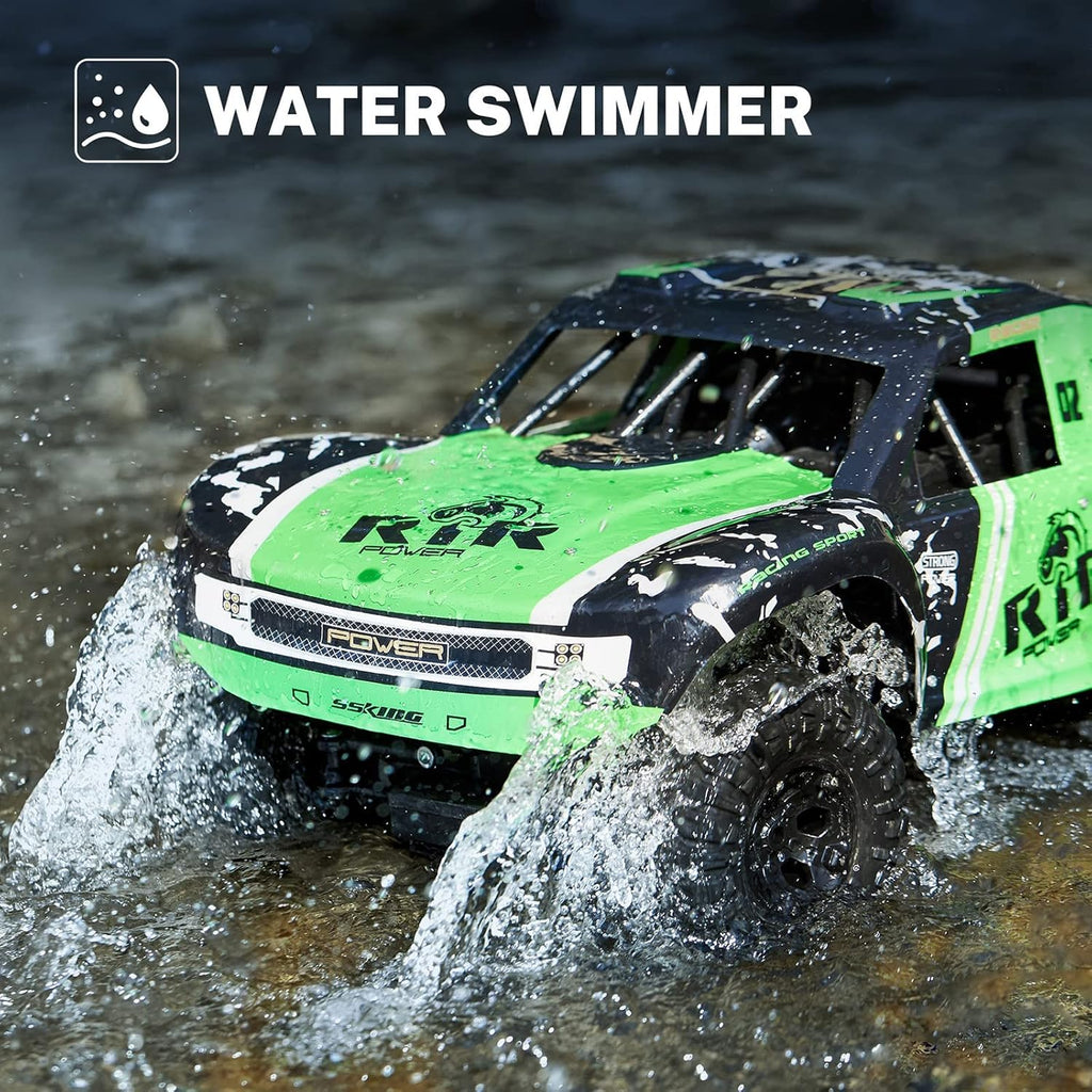 Green 4WD Waterproof Remote Control Monster Truck X7663