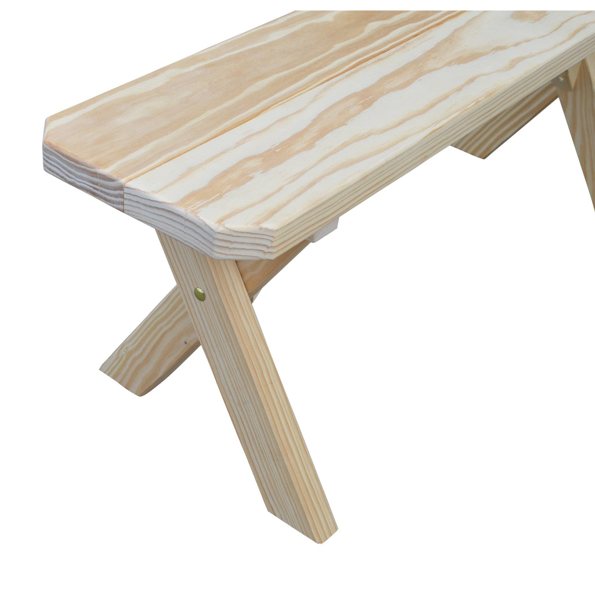 Pine Crossleg Bench G7168
