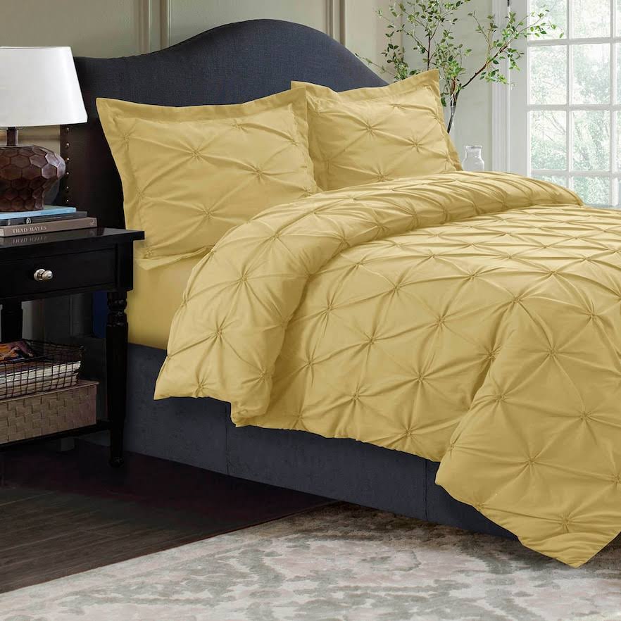 Gold Queen Microfiber Duvet Cover Set M147557