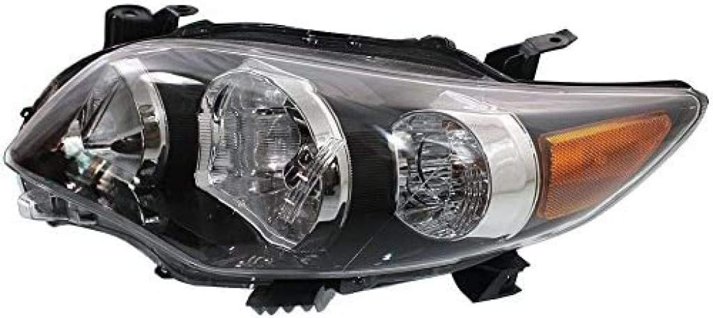 For Toyota Corolla Headlight 2011 2012 2013 Driver Side with Bulbs Y113137