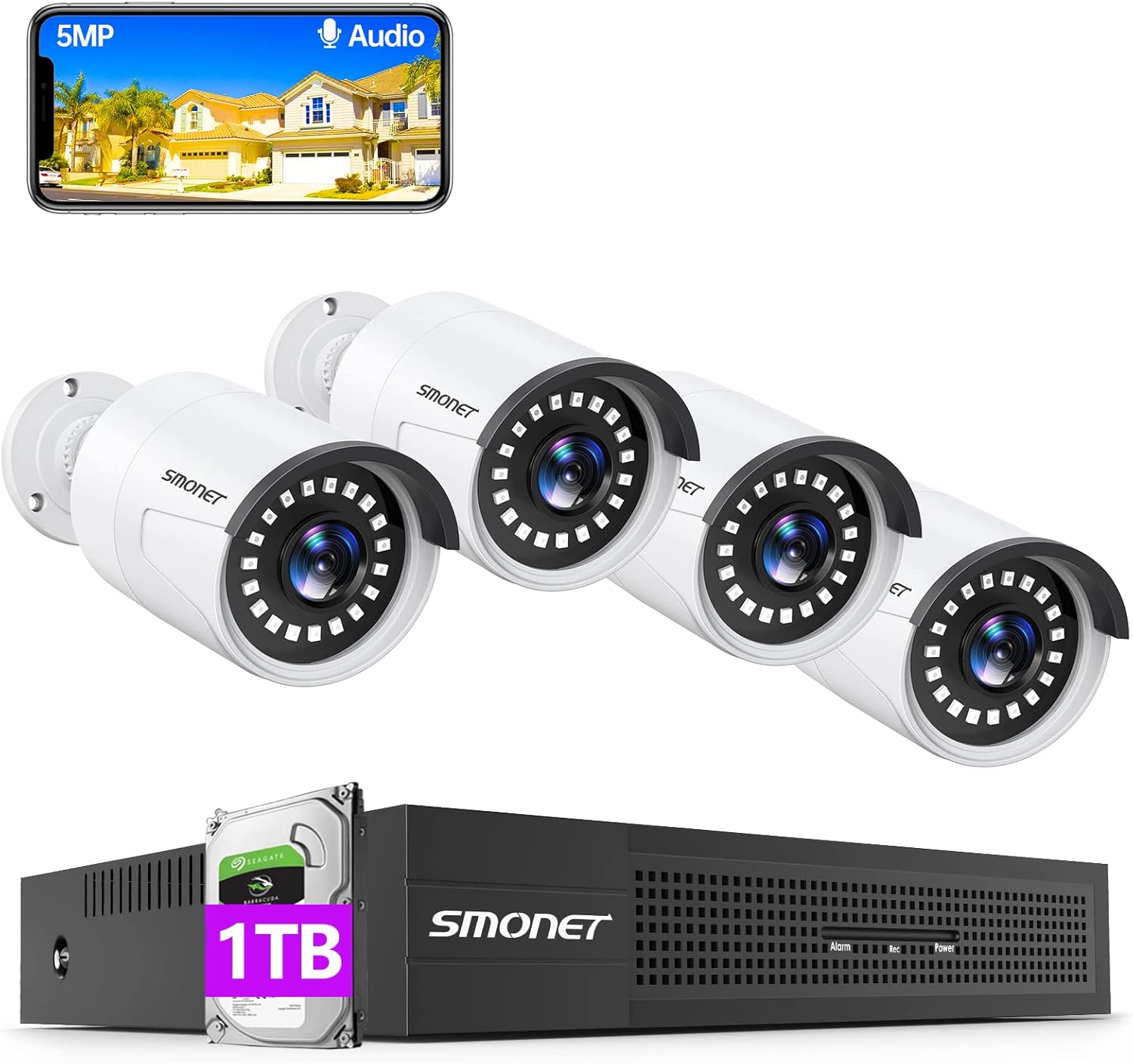 8CH 5MP PoE CCTV Camera Security System with 3TB Hard Drive I2427