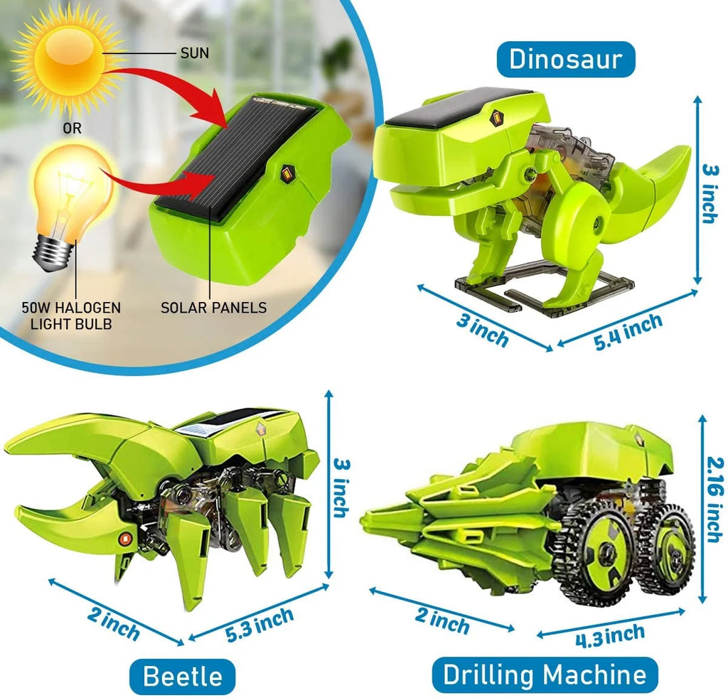 Solar Robot Kit 3-in-1 STEM Science Kits Toys for Kids D944800