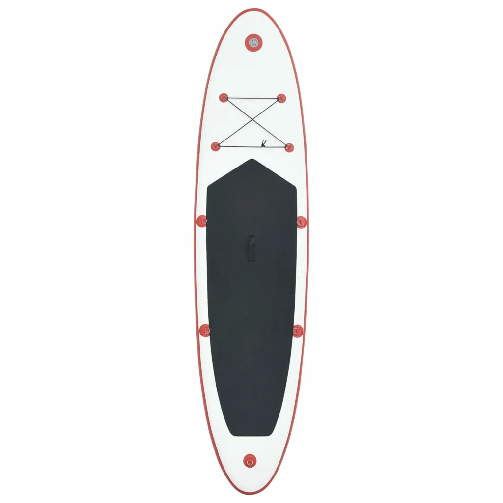 Red and White Inflatable Paddle Board Set B5638