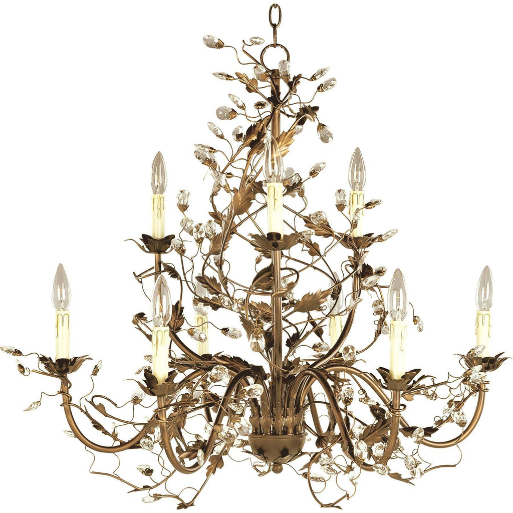 Etruscan Gold 9-Light Chandelier P71614