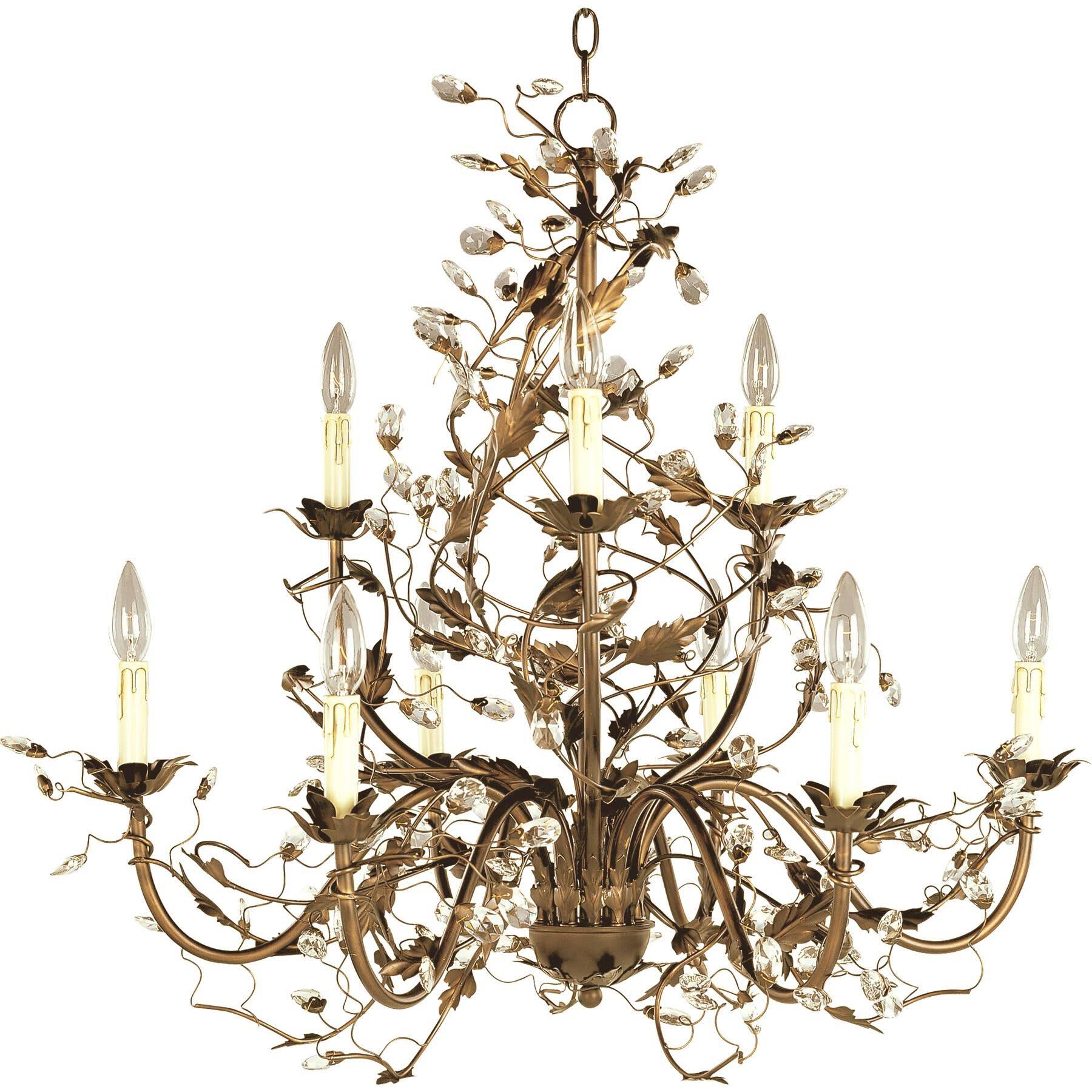 Etruscan Gold 9-Light Chandelier P71614