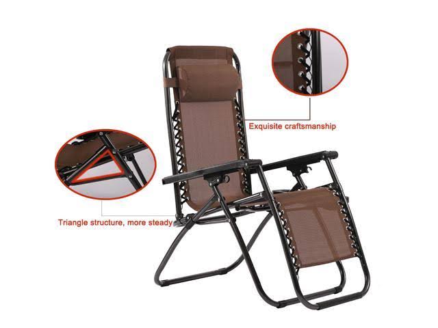 Set of 2 Zero Gravity Reclining Folding Chairs V416