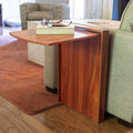 Walnut Sled End Table with Storage K24808