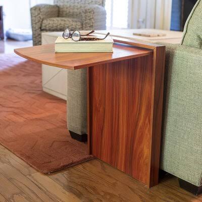 Walnut Sled End Table with Storage K24808