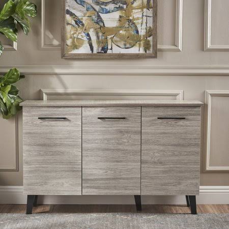 Grey Oak Fiberboard Cabinet Y455999