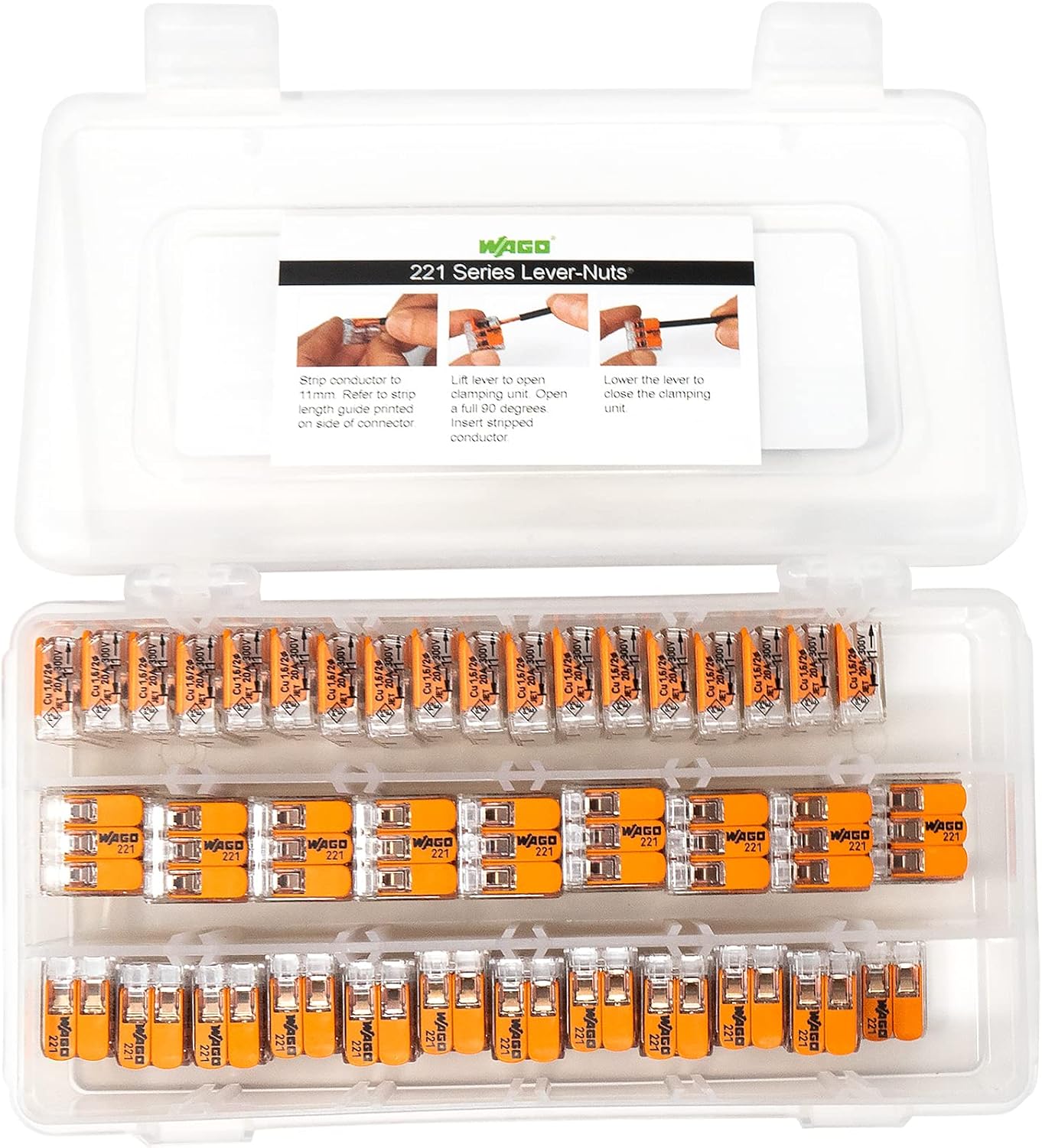78pc Compact Splicing Wire Connector Assortment with Case U23977