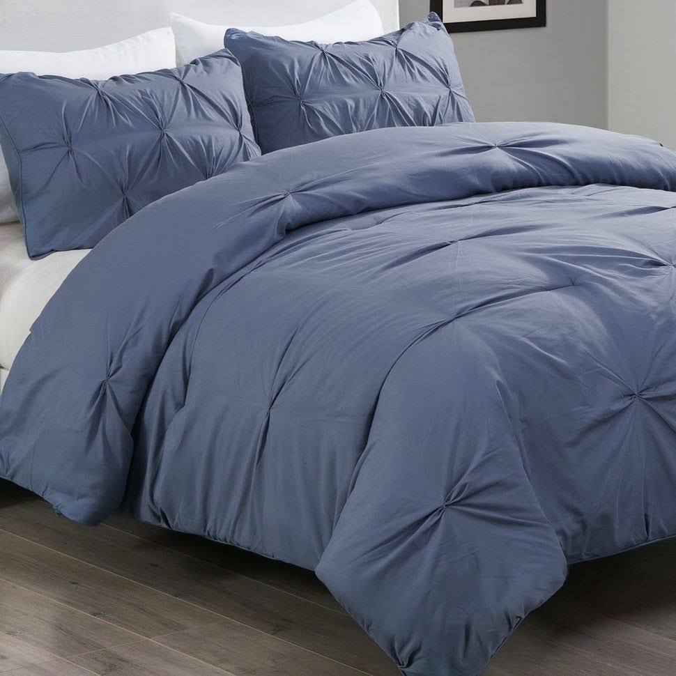 Purple Twin 2 Piece Pintuck Comforter Mini Set G9561