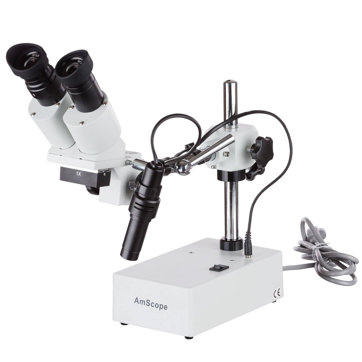 10x & 15X Widefield Stereo Microscope with Boom Arm Stand J2411