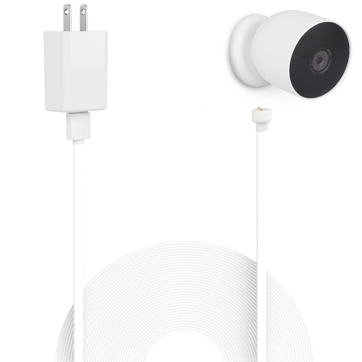 25 ft Weatherproof Charging Cable 3Pack-White R348
