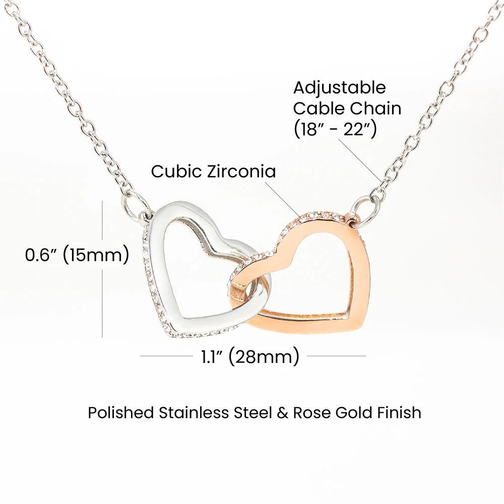 Interlocking Hearts Pendant Necklace I722379
