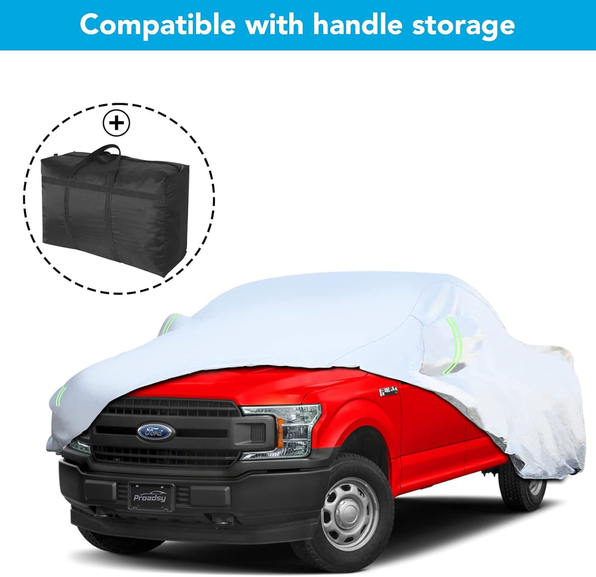 6 Layers Waterproof Full Exterior Car Cover with Zipper V4010