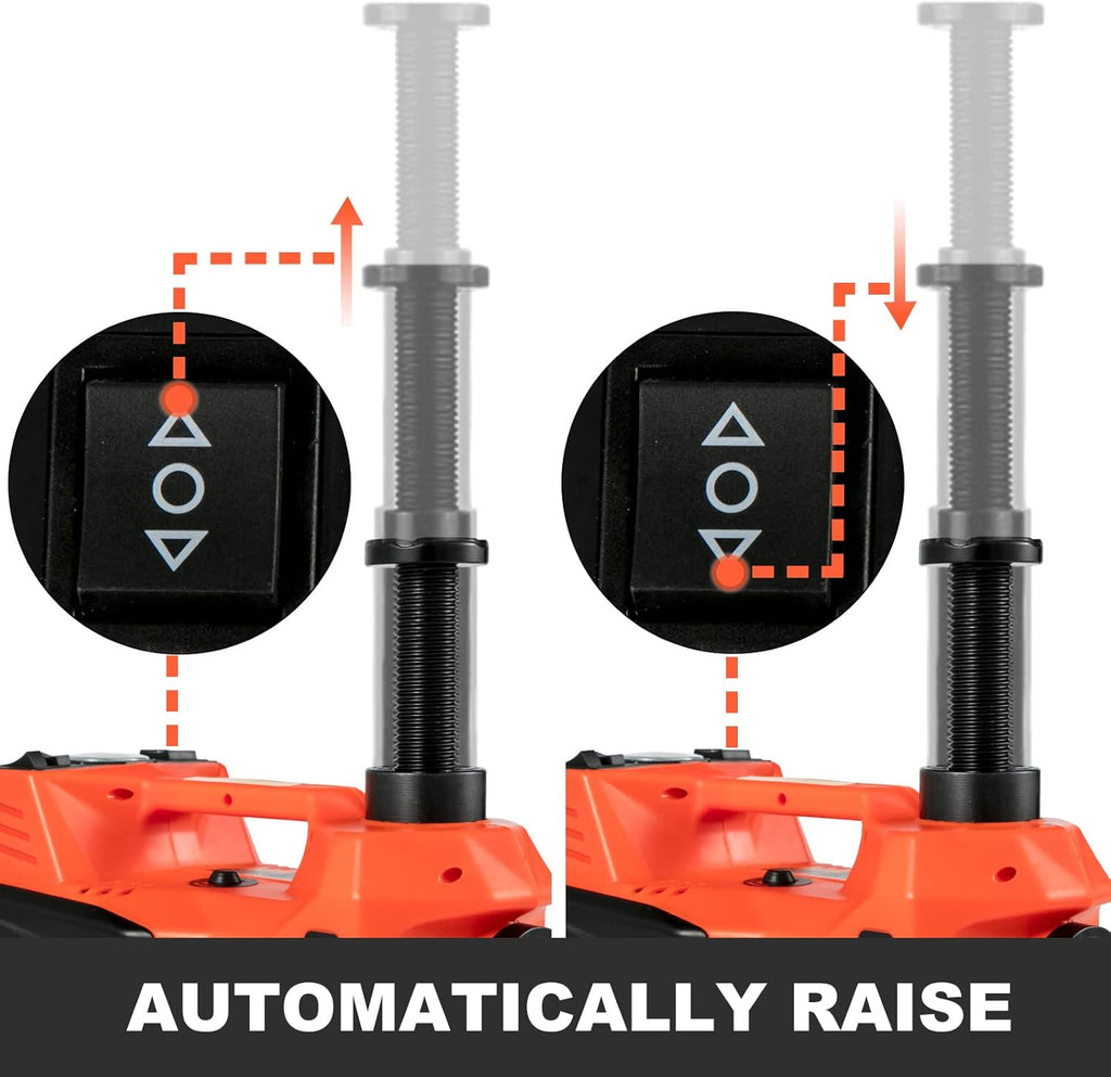 Electric Car Jack 3 Ton with Tire Inflator Pump and Electric Wrench N786