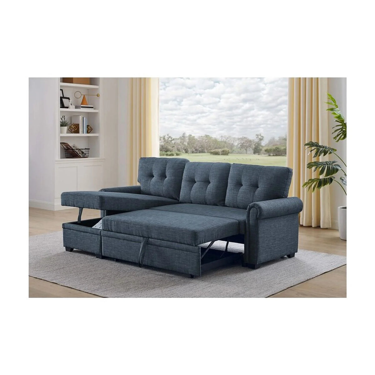 86" Rolled Arm Sofa Bed E9450