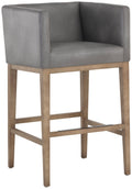 Metal Faux Leather Bar Stool G203326