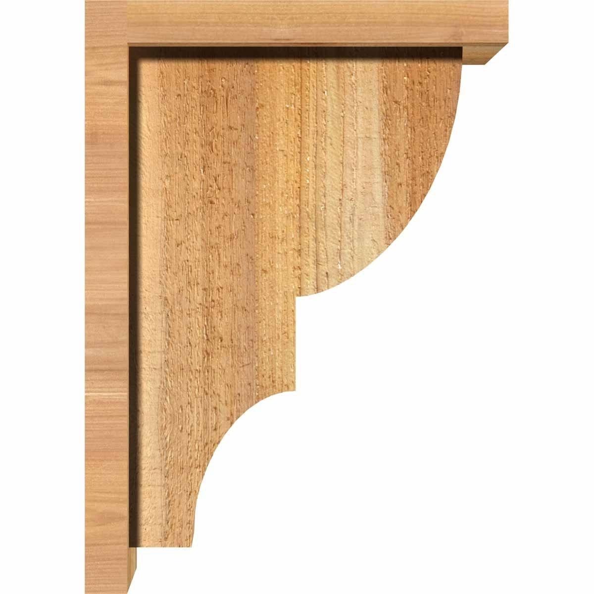 Ridgewood Rough Sawn Corbel with Backplate, Western Red Cedar E6126