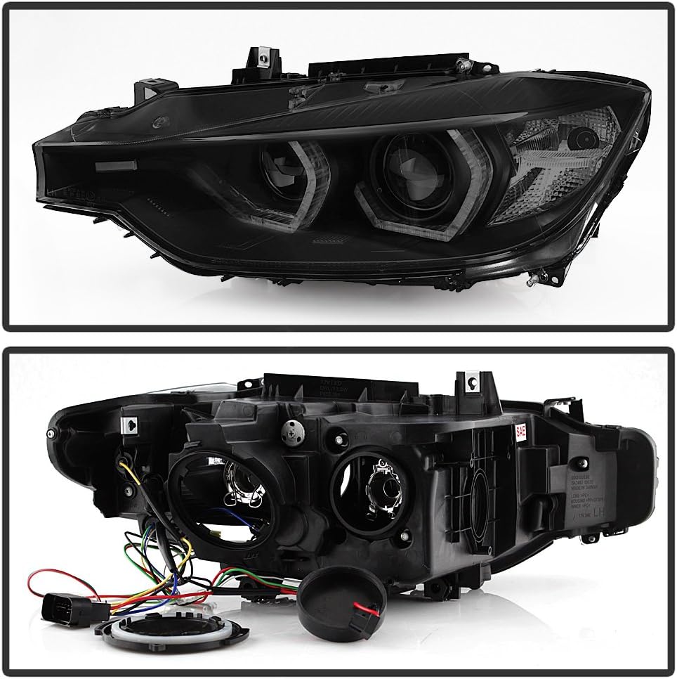 Black Smoke LED Projector Headlights for BMW F30 Sedan Y43135